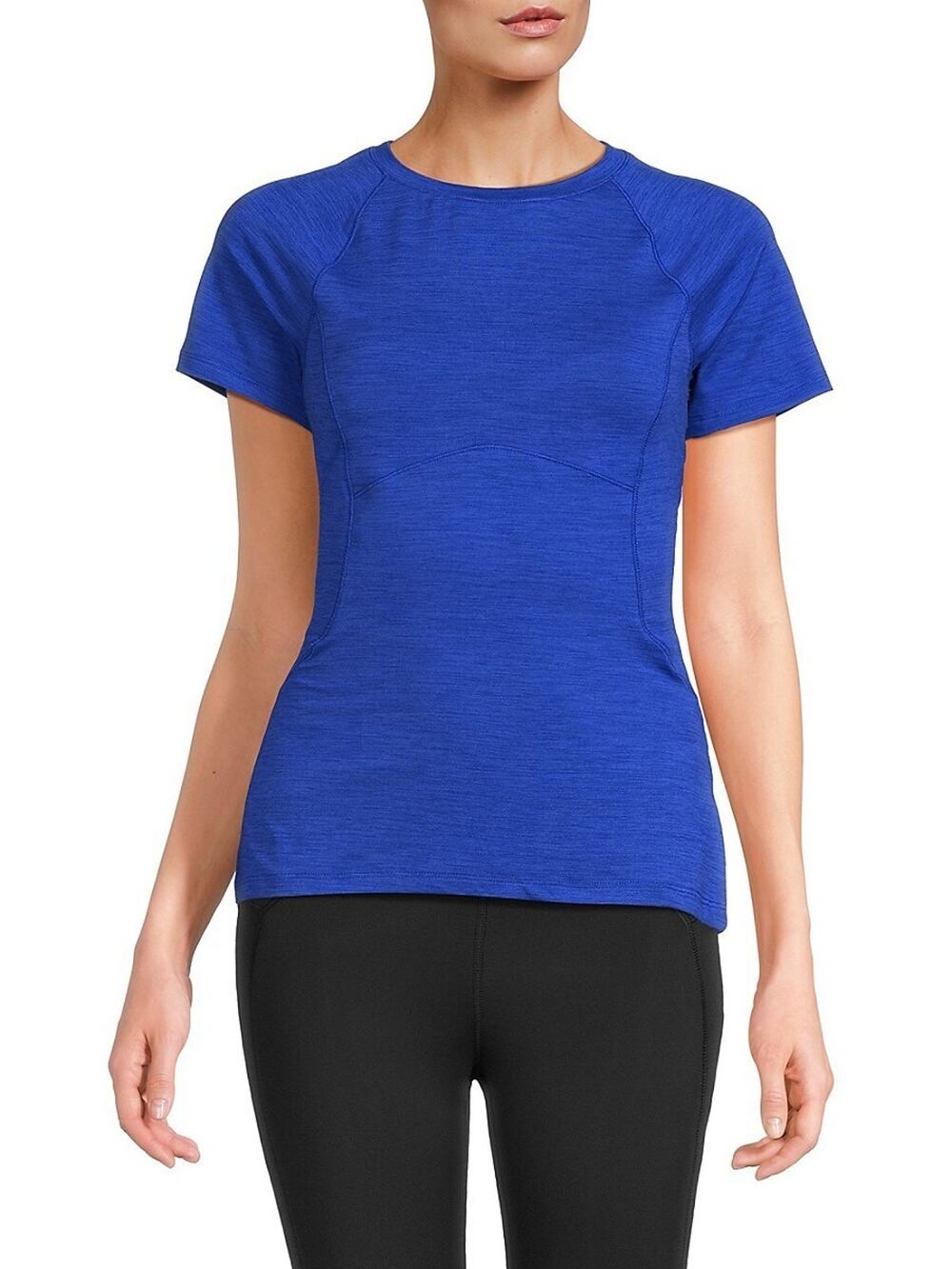 Spyder Active Short Sleeve Athletic T-Shirt Women S Blue Moisture Wicking MSP$48